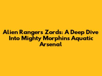 Alien Rangers Zords: A Deep Dive Into Mighty Morphin's Aquatic Arsenal