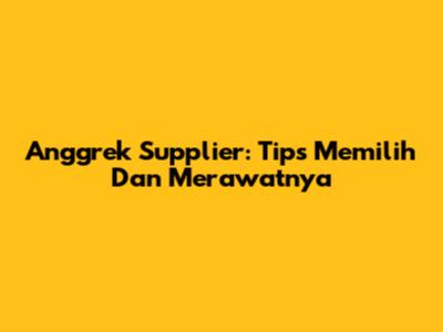 Anggrek Supplier: Tips Memilih Dan Merawatnya