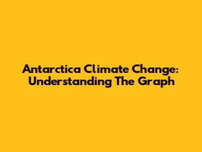 Antarctica Climate Change: Understanding The Graph