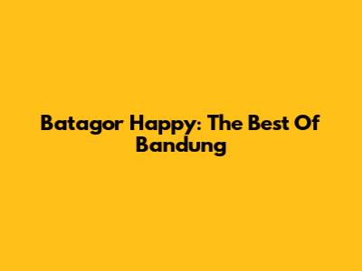 Batagor Happy: The Best Of Bandung