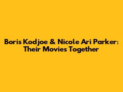 Boris Kodjoe & Nicole Ari Parker: Their Movies Together