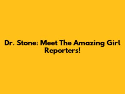 Dr. Stone: Meet The Amazing Girl Reporters!