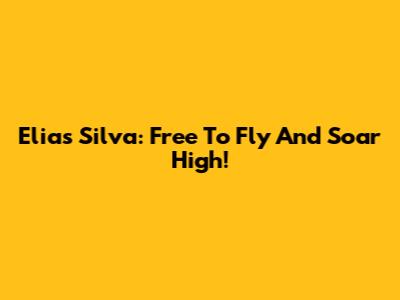 Elias Silva: Free To Fly And Soar High!