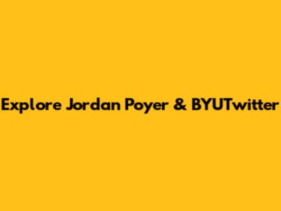 Explore Jordan Poyer & BYUTwitter