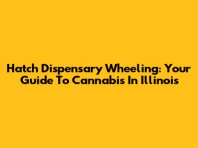 Hatch Dispensary Wheeling: Your Guide To Cannabis In Illinois