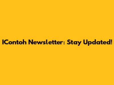 IContoh Newsletter: Stay Updated!