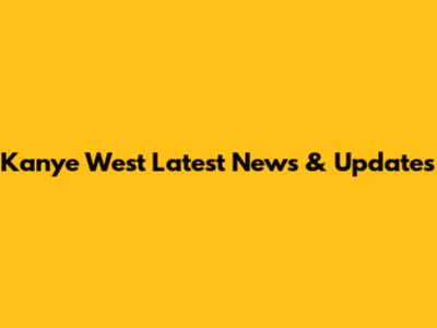 Kanye West Latest News & Updates