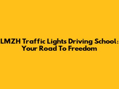 LMZH Traffic Lights Driving School: Your Road To Freedom