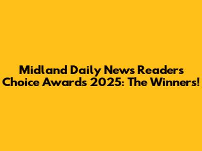 Midland Daily News Readers' Choice Awards 2025: The Winners!