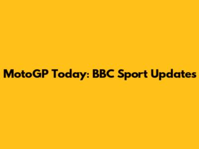MotoGP Today: BBC Sport Updates