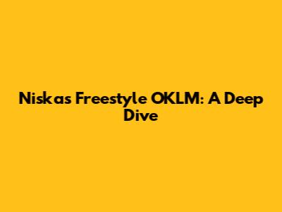 Niska's "Freestyle OKLM": A Deep Dive