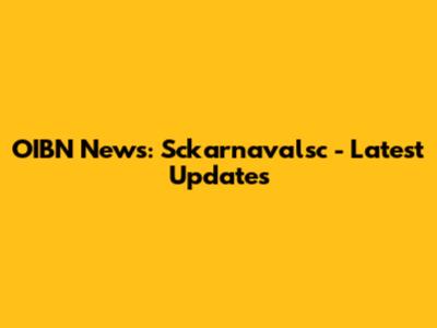 OIBN News: Sckarnavalsc - Latest Updates