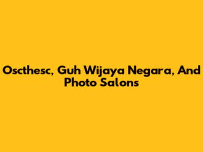Oscthesc, Guh Wijaya Negara, And Photo Salons