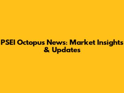 PSEI Octopus News: Market Insights & Updates
