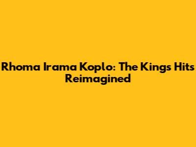 Rhoma Irama Koplo: The King's Hits Reimagined