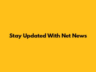 Stay Updated With Net News