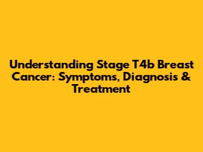 Understanding Stage T4b Breast Cancer: Symptoms, Diagnosis & Treatment